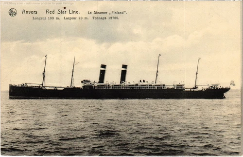 PC NAVES RED STAR LINE VAPOR FINLANDIA (a69371) - Imagen 1 de 2