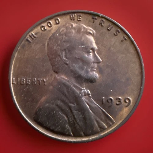 1939 P Lincoln Wheat Cent Penny - Choice BU RB Coin! See Pic For Condition 737