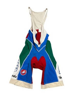 Castelli Kiss 3 Melbourne Italia Team Cycling Bib Shorts Men M Multicolor Padded