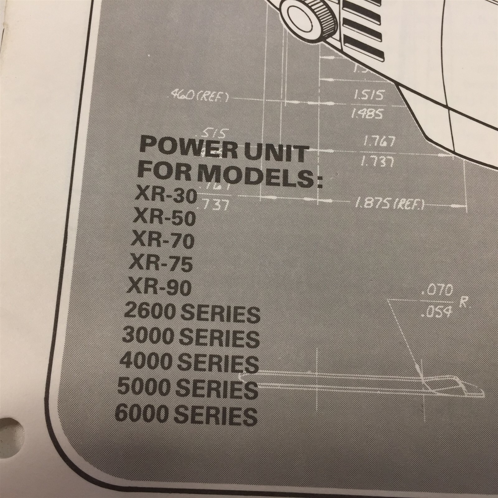 1984 Poulan Weed Eater Model XR-30 50 70 75 2600 3000 Power Unit Service Manual