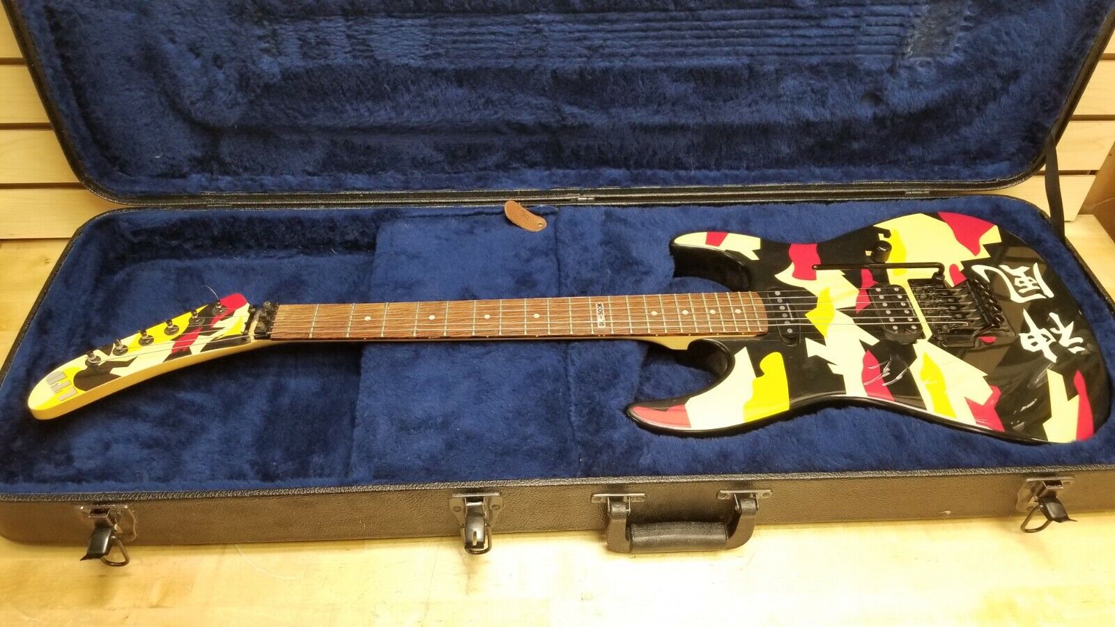 2001 ESP LTD GL-500k George Lynch Signature Kamikaze Guitar w/ Case - SIGNED