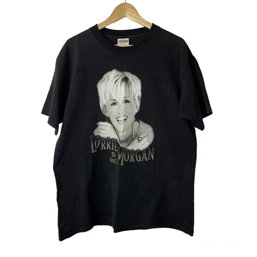 Vintage 90s Lorrie Morgan My Heart Concert Tour T Shirt 1999 1990s vintage concert t-shirt, vintage, size L, single stitch, B+ condition