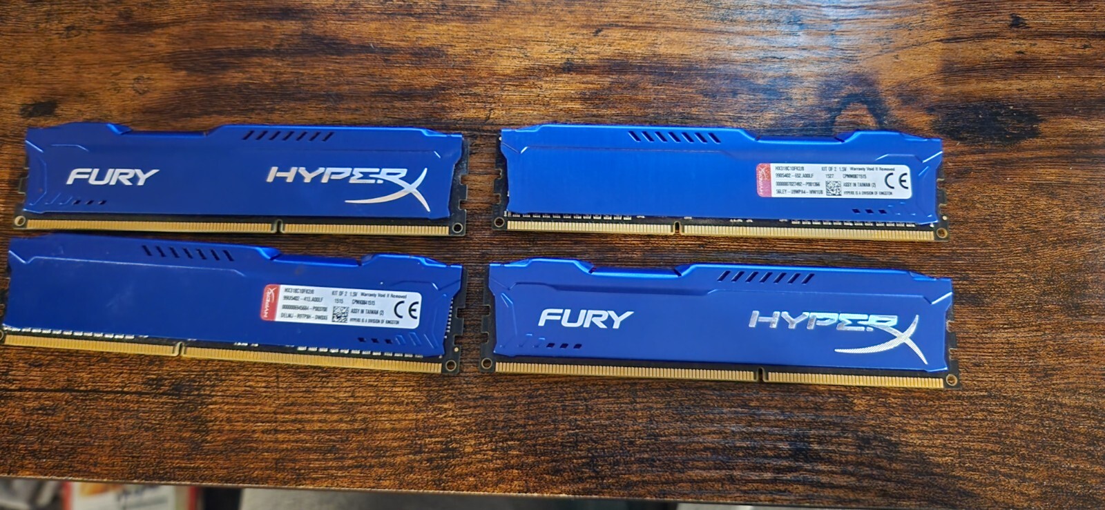 HyperX FURY (BLUE) DDR3 16GB 1600MHz 1866MHZ Desktop RAM Memory DIMM ...