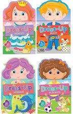 Sticker Activity Book Set with Full-Color Sticker Pages Set of 4