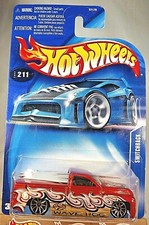 2003 Hot Wheels Mainline #211 SWITCHBACK Orange w/White Boards w/Chrome 10 Spoke
