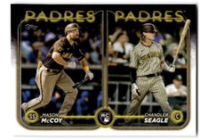 Chandler Seagle / Mason McCoy RCOM, RC 2024 Topps Update #US227 San Diego Padres