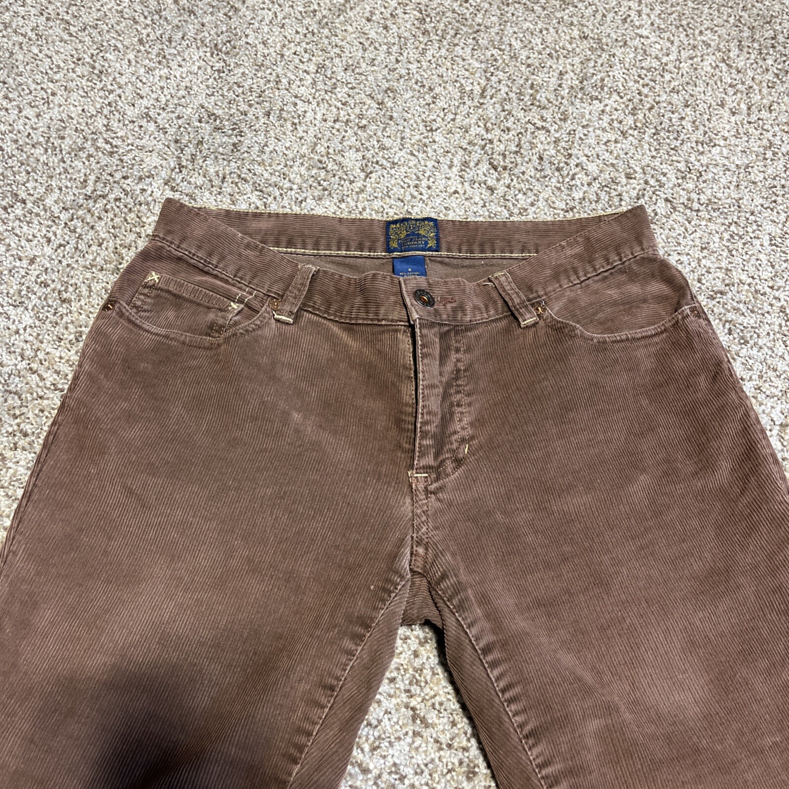 Polo Jeans Co. Ralph Lauren Corduroy Brown Flare Pants Women's 6 (28x31.5) - View 2