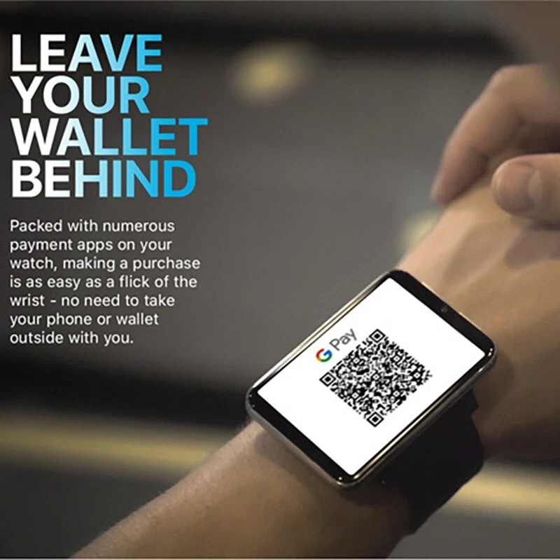 Big Screen 4G LTE Android Smartwatch 2,86" Touchscreen GPS WiFi Kamera 3GB+32GB - Bild 3 von 4