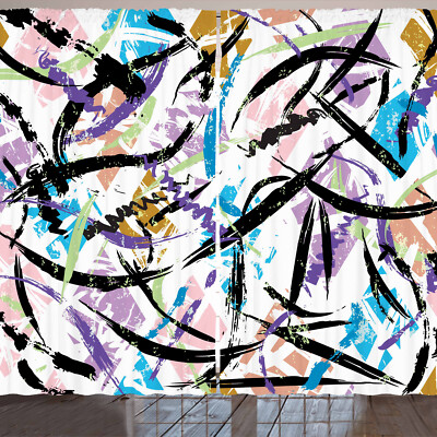 urban Graffiti Rustikale Gardine Color Splash Effect