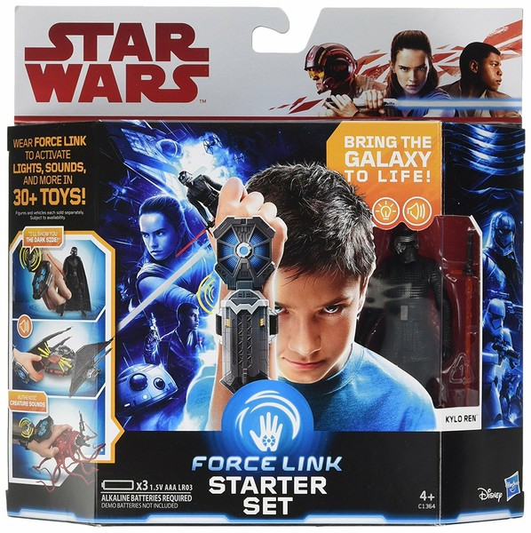 Hasbro Star Wars Episode 8 Forcelink Starterset Mit Kylo Ren Actionfigur Neu-image