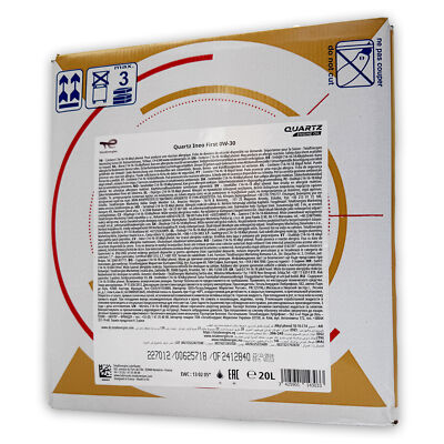20 L Total Quartz Ineo First 0W-30 | PSA B71 2312 | B71 2302 | ACEA C2 | Jaguar