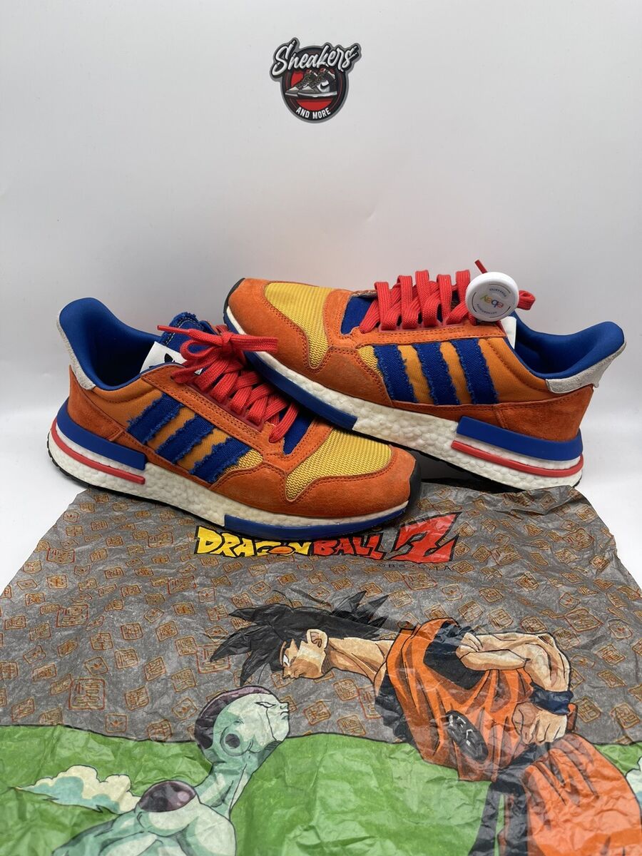 Kliniek Vergissing Allergisch Adidas Dragon Ball Z DBZ Son Goku ZX 500 RM Orange Blue D97046 Vegeta Size  8.5 | eBay