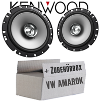 Kenwood Lautsprecher FüR VW Amarok Front Heck 16Cm Koax Auto Boxen KFZ Einbauset