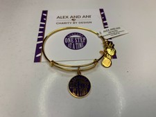Alex And Ani Never Give Up Charm Bangle Pan Mass Challenge Cbd18ngu01ss For Sale Online Ebay