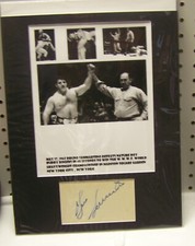 Bruno Sammartino Matted Signed Cut w/COA WWWF WWF PLEASE READ ***BONUS***