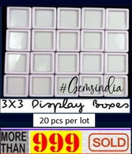 20 Pcs 3x3cm Wholesale Gem Display plastic box Storage for Gemstones/Diamond