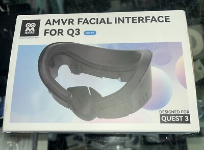 AMVR Face Cover Pad Facial Interface For with Meta Quest 3 - Soft PU / Ice Silk