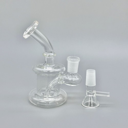 4.7" Mini Glass Bong Diffused Perc Portable Water Pipe Shisha Hookah Bubbler - Bild 9 von 13