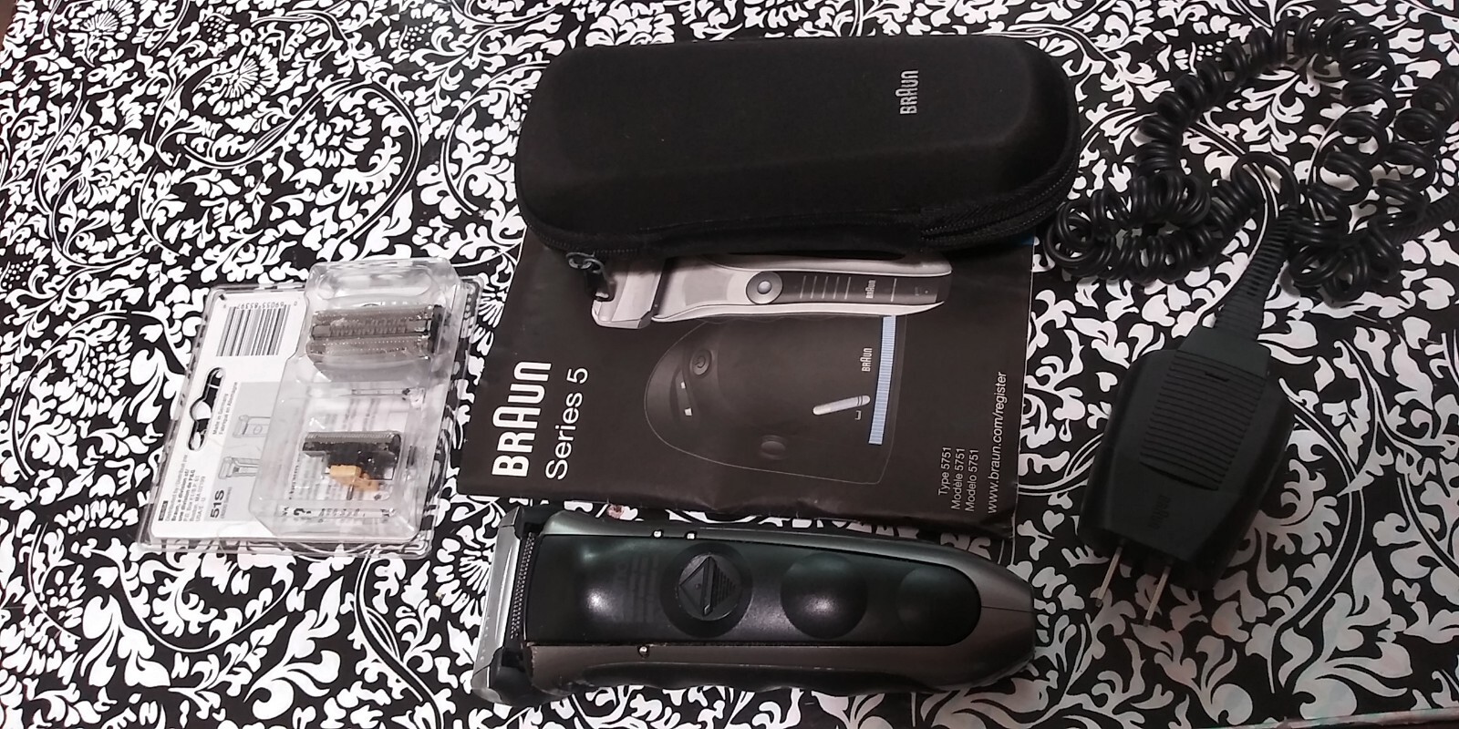 Braun Series 5 5751 Cordless Rechargeable Mens Electric Foil Shaver Used Good. eBay