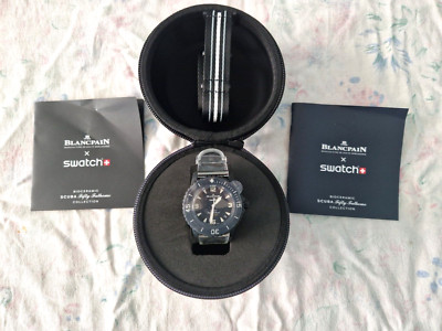 Swatch X Blancpain Fifty Fathoms  Ocean Of Storms  - New Moon, Full Set