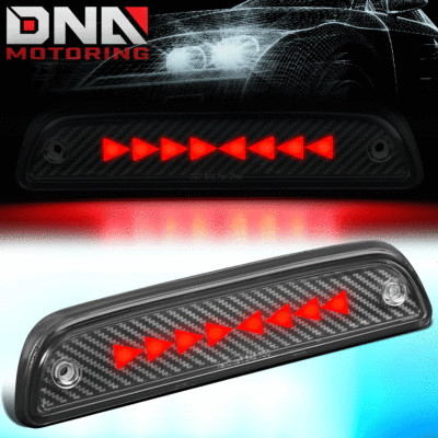 FOR 1995-2015 TACOMA PULSE FLASH TRIANGLE LED CARBON FIBER LOOK 3RD BRAKE LIGHT
