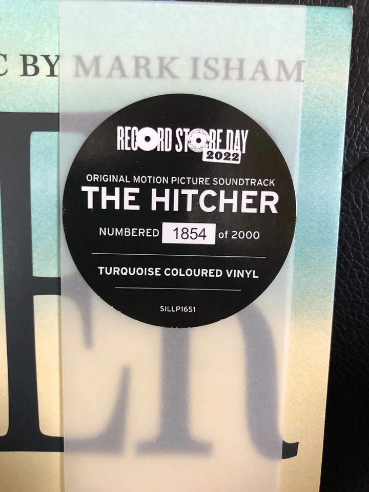 LIMITED EDITION RECORD STORE DAY RSD THE HITCHER SOUNDTRACK OST TURQUOISE VINYL - Image 2 of 4