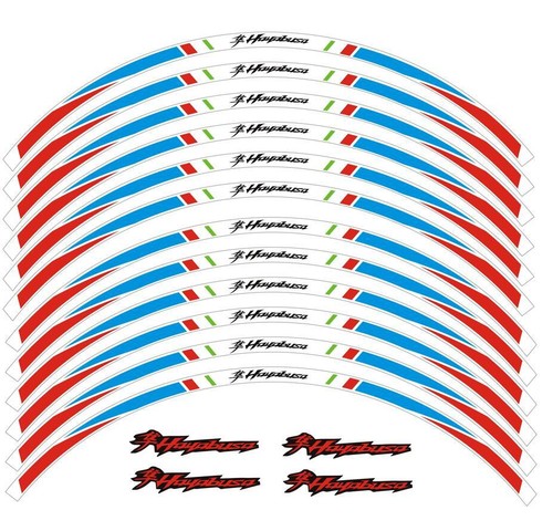 Rim Stripes Wheel Decals Tape Stickers For Suzuki Hayabusa GSX1300R 1999-2023 - Picture 4 of 48