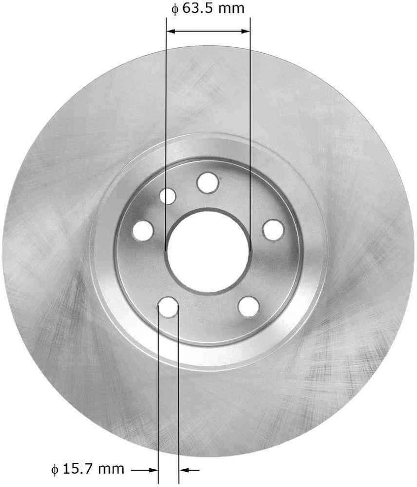 Rotor de freno de disco para Volvo S80 XC70 S60 BENDIX 2007-2014 Foto 2 de 3