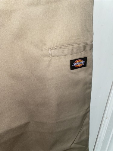 Dickies Khaki Unisex Chef Pant Double Knee Drawstring Size XL - Picture 2 of 5