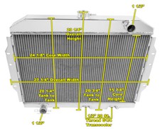 1968 - 1970 American Motors Amx 3 Row Ar Radiator