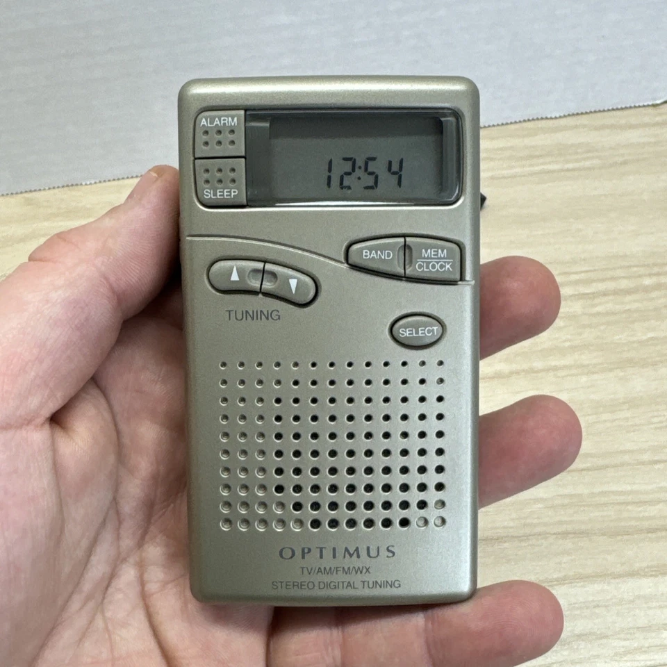 Vintage Optimus 12-797 AM/FM/TV/WX Sound Weather Stereo Receiver Radio - Tested - Изображение 3 из 4