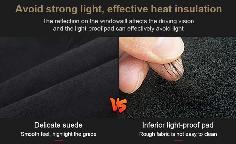 Dashboard Platform Dash Mat Black Out Pad For Toyota Yaris Hatchback 2006-2011 - image 3 of 4