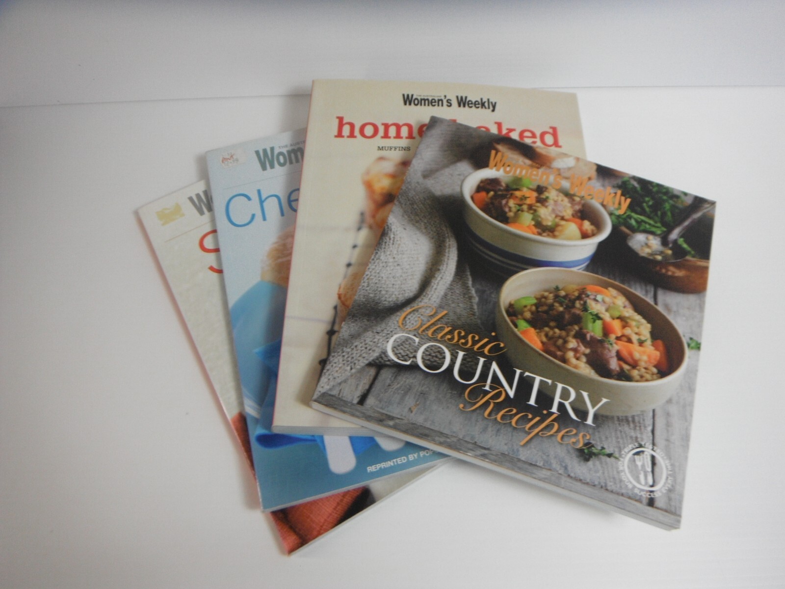 Australian Womens Weekly Cookbooks x 4 Home Baked Eats Soup Country ...