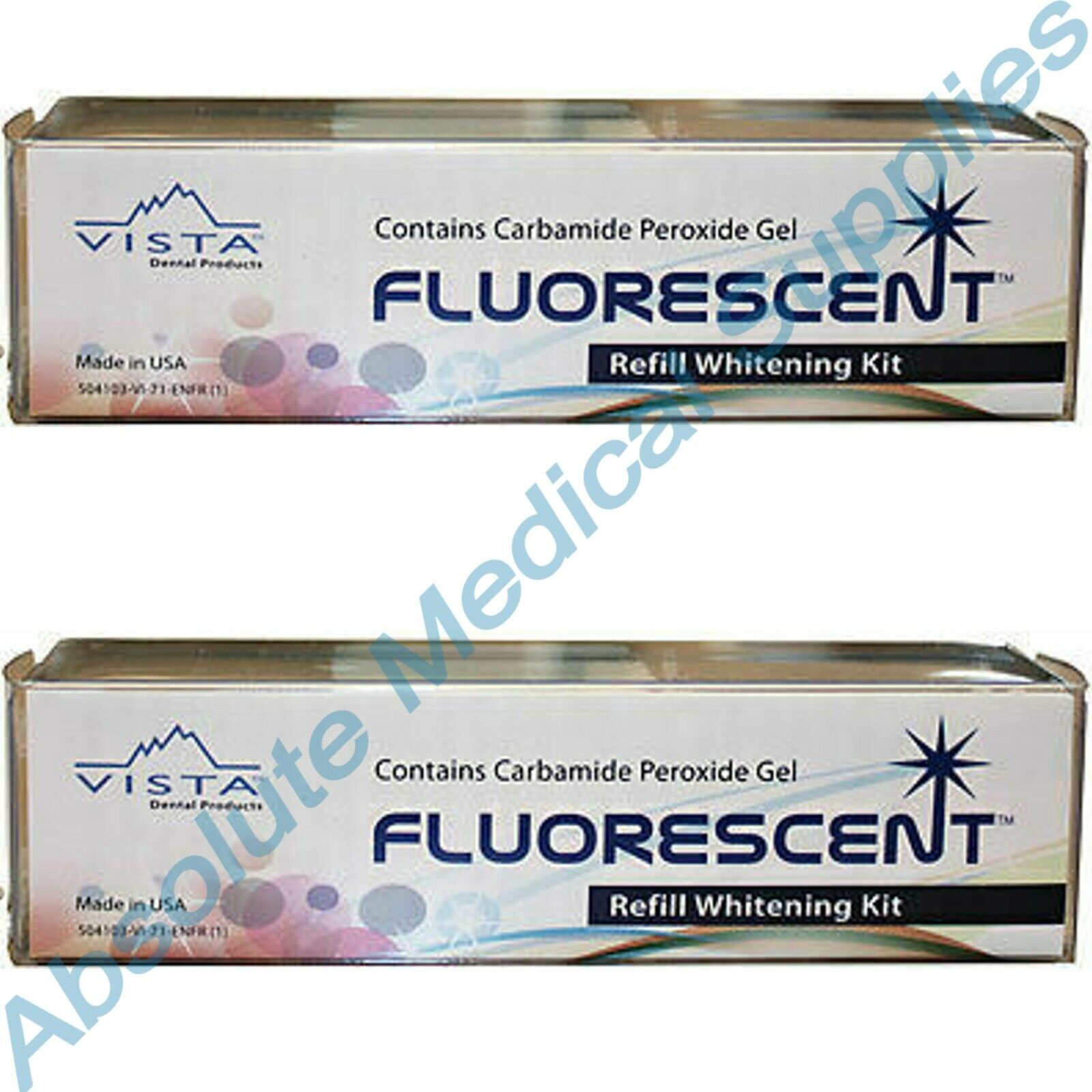 *8-Syringes* Vista Flourescent 16% Carbamide Gel Refill Whitenin