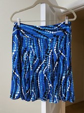 Cache Skirt Blue Polka Dot Vintage 90 s y2k Artsy Office Women s Medium