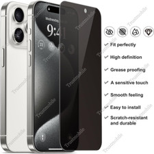 Privacy Tempered Glass Screen Protector For iPhone 15 14 13 12 11 XR X 8 7 6 Lot