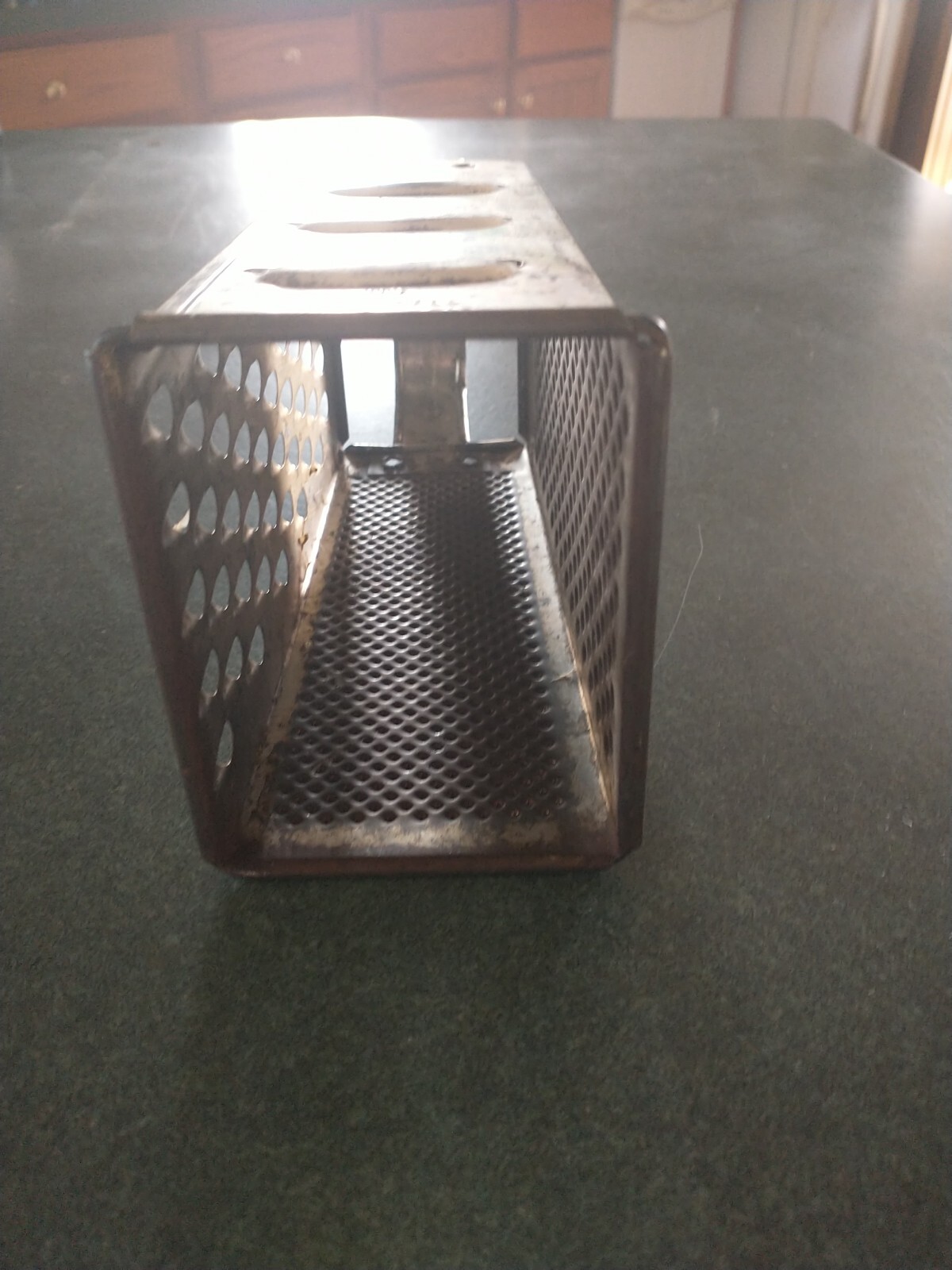 Vintage Rustic Grater Bromwell 119 Michigan City USA 4 Sided Metal