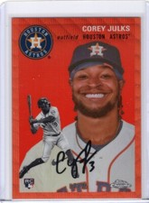 2023 Topps Chrome Platinum Anniv. Orange Wave Refractor Corey Julks Rookie RC