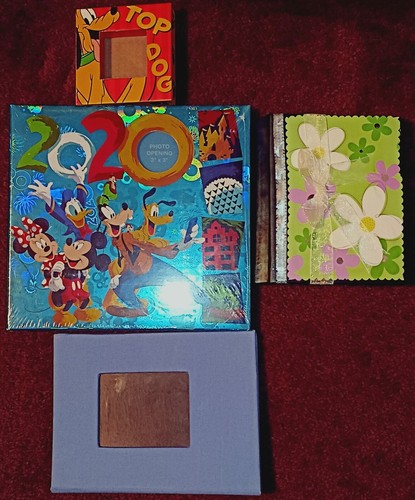 Lote de 4 álbumes de fotos Disney 2020 diseño de cinta y flores y un marco de fotos - Imagen 2 de 22