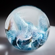 Caithness Glass Paperweight Force Ten 2001 Alistair MacIntosh Numbered 3" 709g