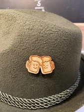 Handmade Wood Wurstfest Hat Pin Beer Buddies Oktoberfest