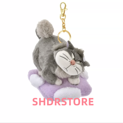 Disney store authentic 2025 lucifer cat plush keychain shanghai