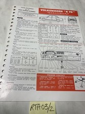 Revue technique Volkswagen 1600