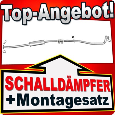 Mittelschalldämpfer für Peugeot 206 1.1 1.4 1.6 Kombi SW Auspuff Mitteltopf