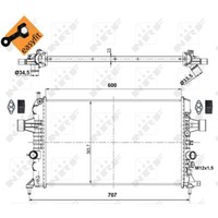 KüHler WasserküHler Passend FüR Opel Astra G Caravan F35 1.6 T98 F48 F08 F67