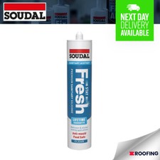 SOUDAL STAY FRESH ACETOXY FOOD SAFE ANTI-MOULD SILICONE - 290ml RAL1013 - CLEAR
