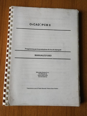 1989 ORCAD /PCB II PRODUKTIONSPROGRAMM LEITERPLATTEN BEDIENUNGSANLEITUNG