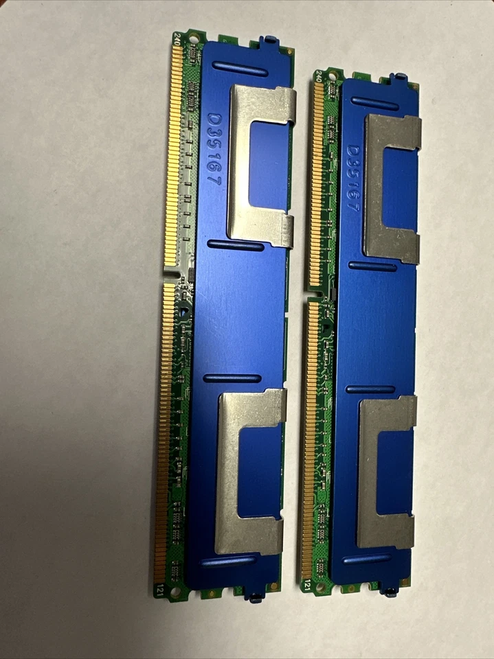 GigaRam GR2DF8BD-E1GB667 Server Memory DDR2 Lot of 2 - Image 4 of 4