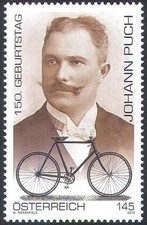 Austria 2012 Johann Puch/Bikes/Cycling/Bicycle/Motorcycles/Transport 1v (n38538)