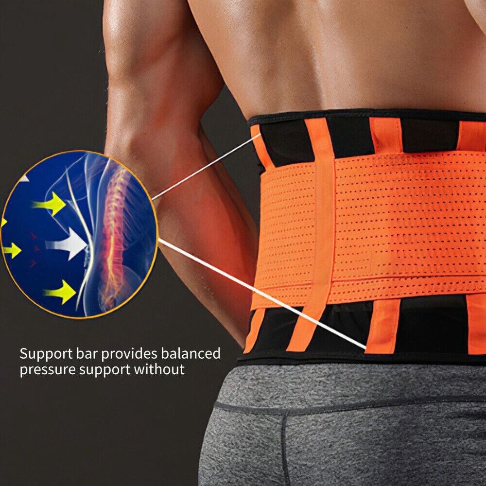 Lumbar Lower Back Support Belt Brace Strap, Pain Relief, Posture Waist